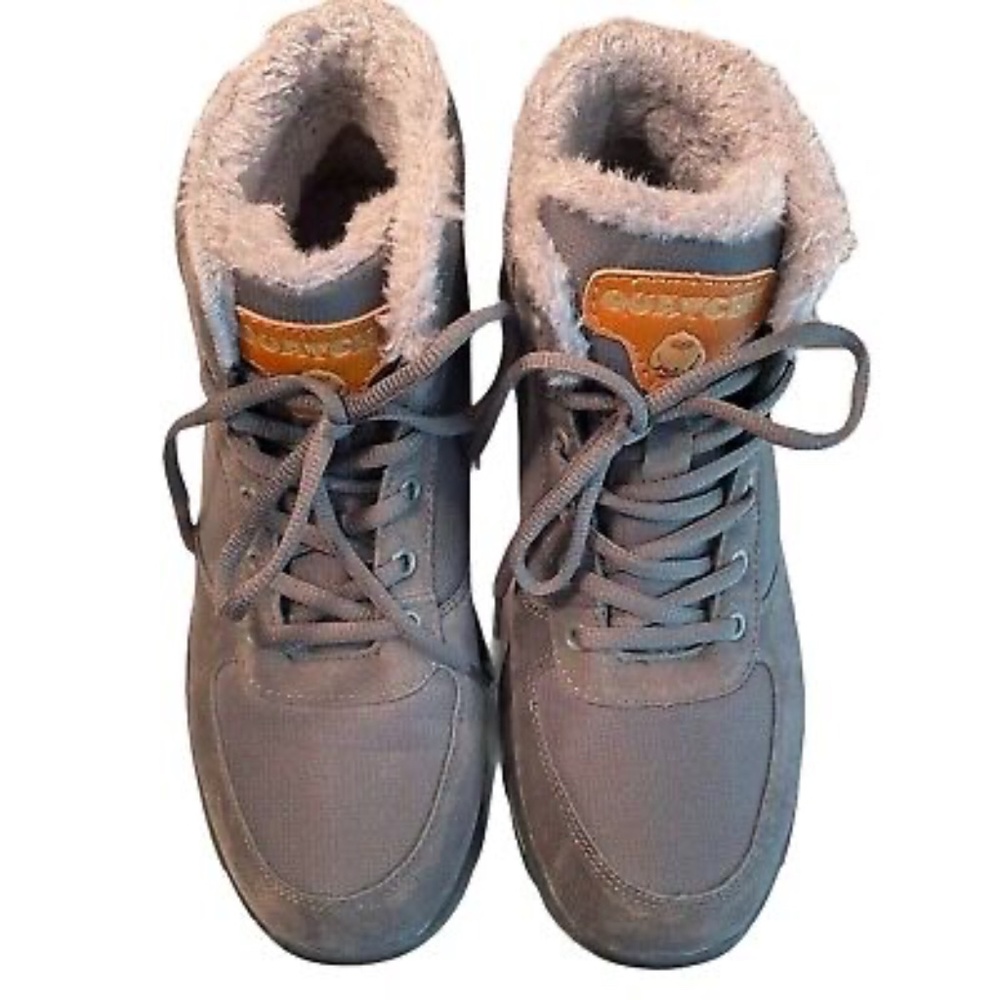 Quatchi Womens Fur Lined‎ Cold Weather Boots Size 10 Gary Lace Up Ankle Shoes - Picture 5 of 9